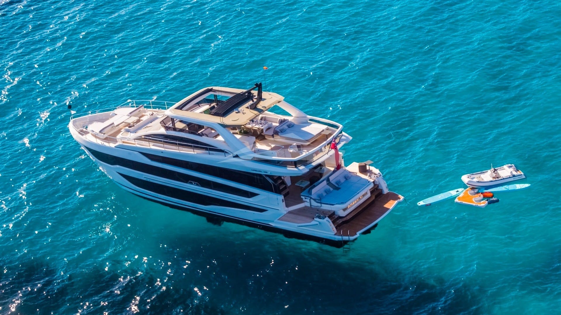 Aerial view with toys