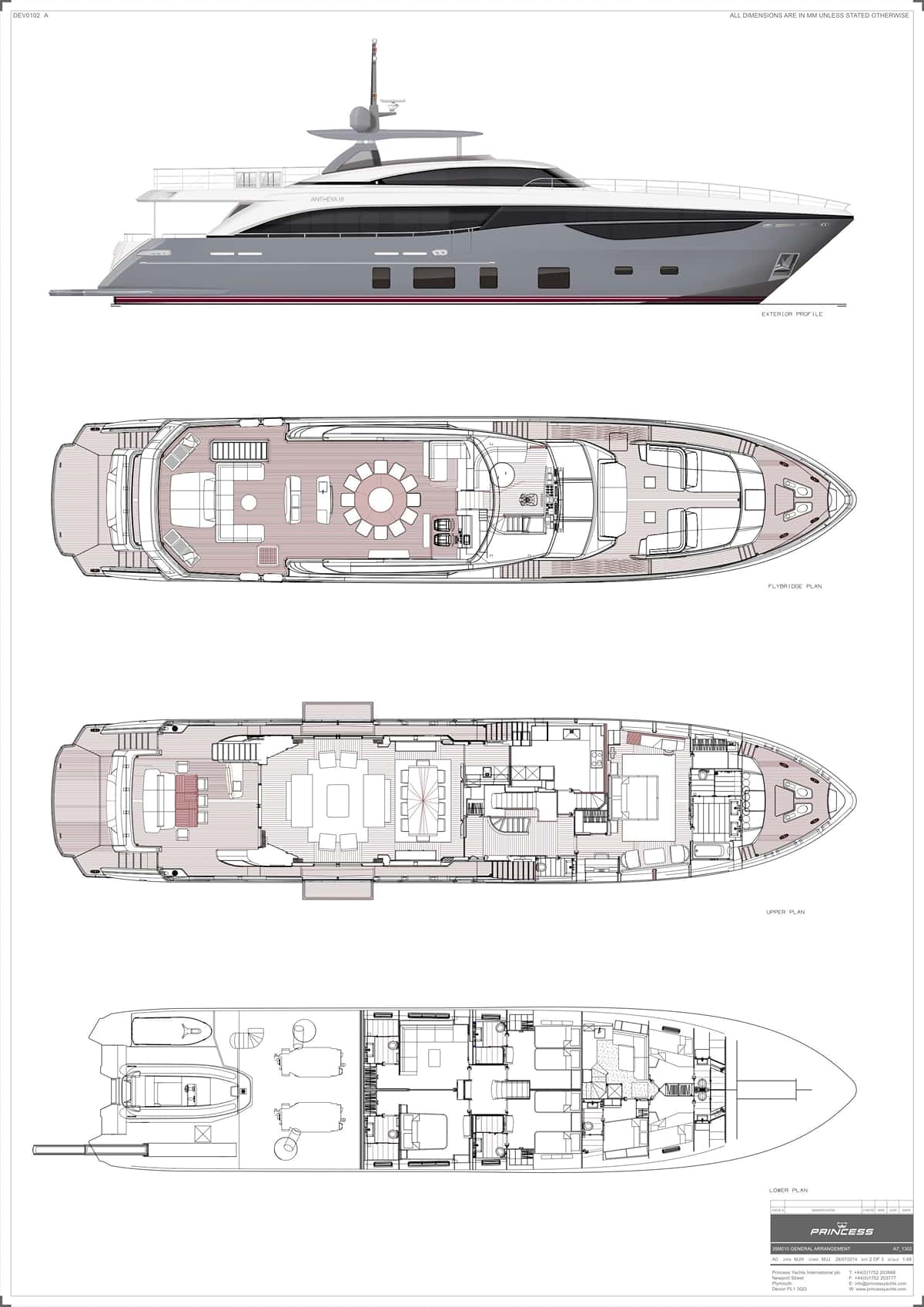 ANTHEYA III deck layout