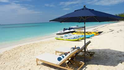 Beach Lounge and Water Toys