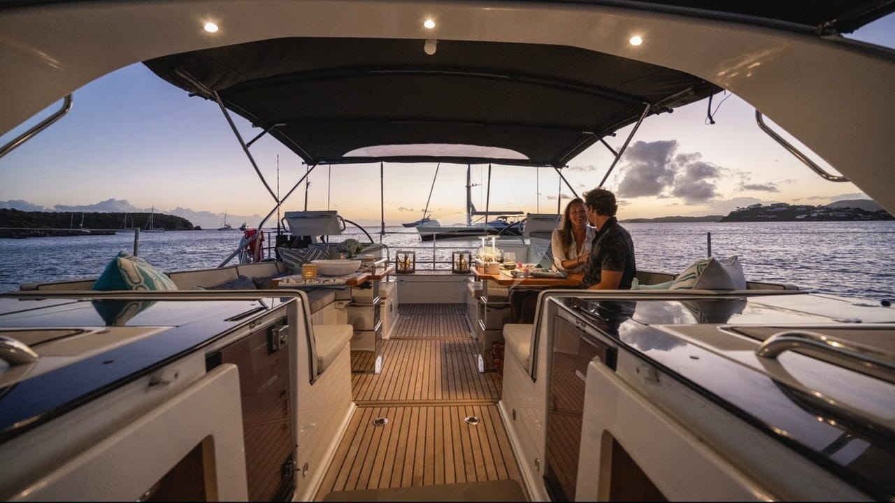 Sunset from the cockpit