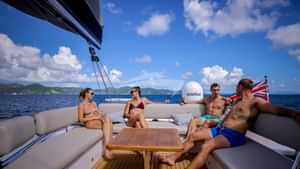 The flybridge is always popular