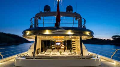 Deck Dining at Night