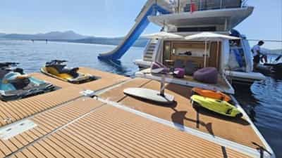 Swim Platform and Water Toys