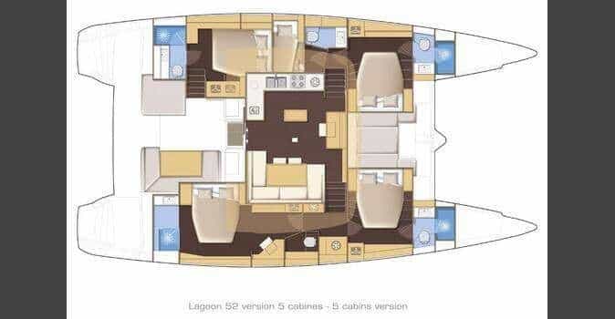 Luxury charter yacht layout diagram for MAKING MEMORIES