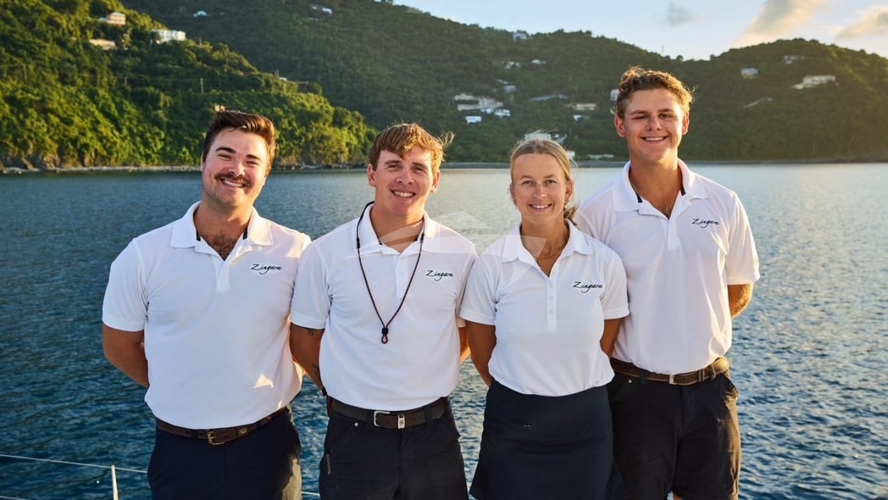 Luxury charter yacht crew for ZINGARA