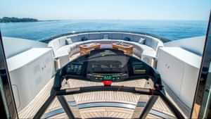 Treadmill sun deck gym
