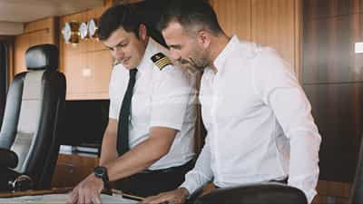 Crew at work