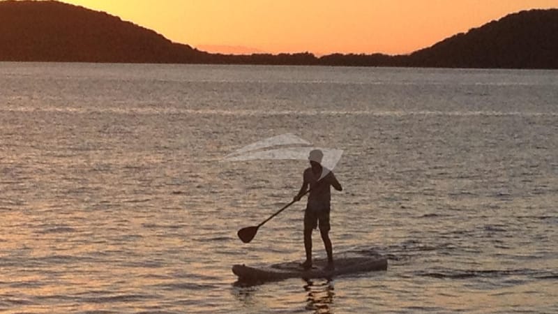 Paddeling into the Sunset