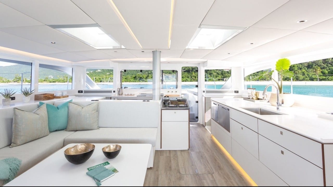 The saloon looking forward