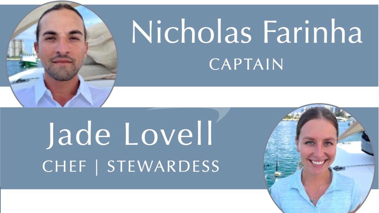 Luxury charter yacht crew for KISMET