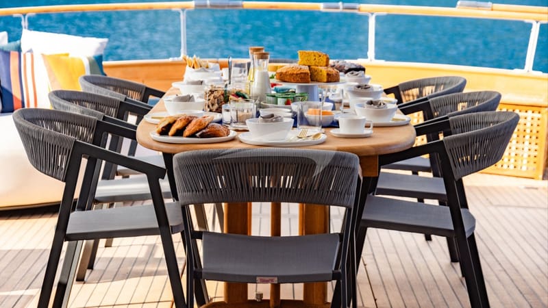 Breakfast - Aft deck