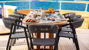 Breakfast - Aft deck