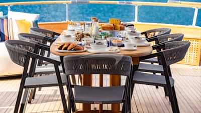 Breakfast - Aft deck