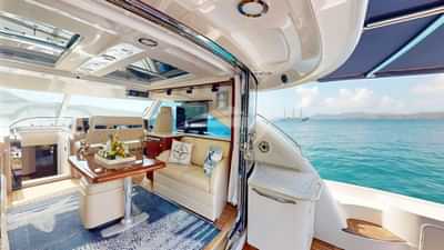 View of Saloon from Aft Deck