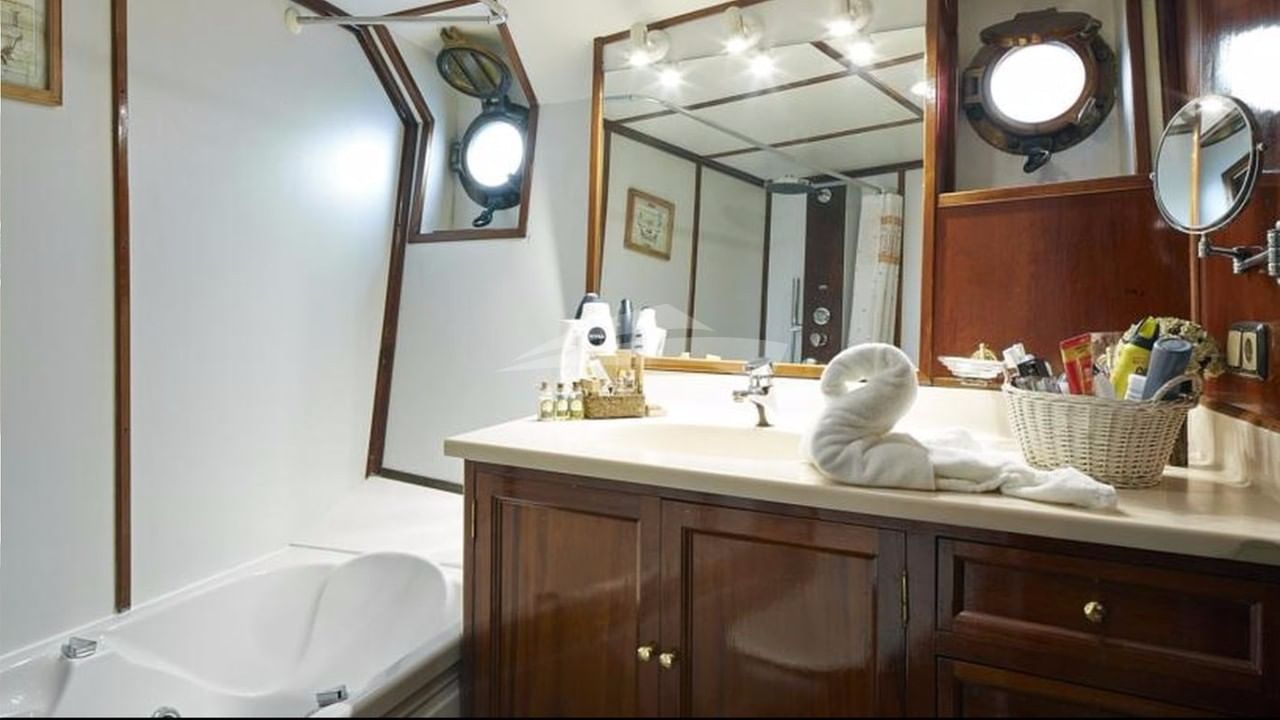 Master cabin bathroom