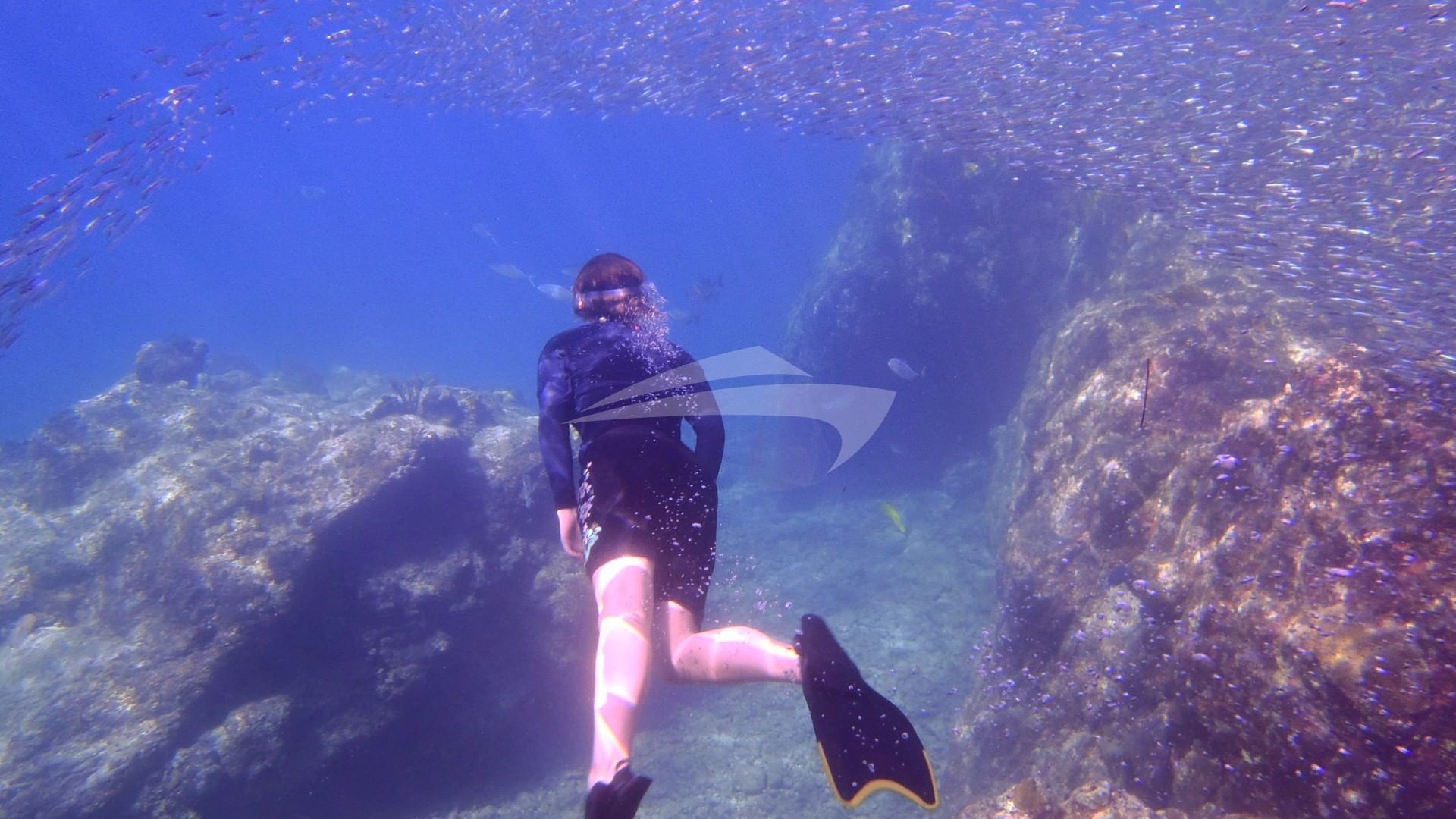 Snorkeling  the Caves