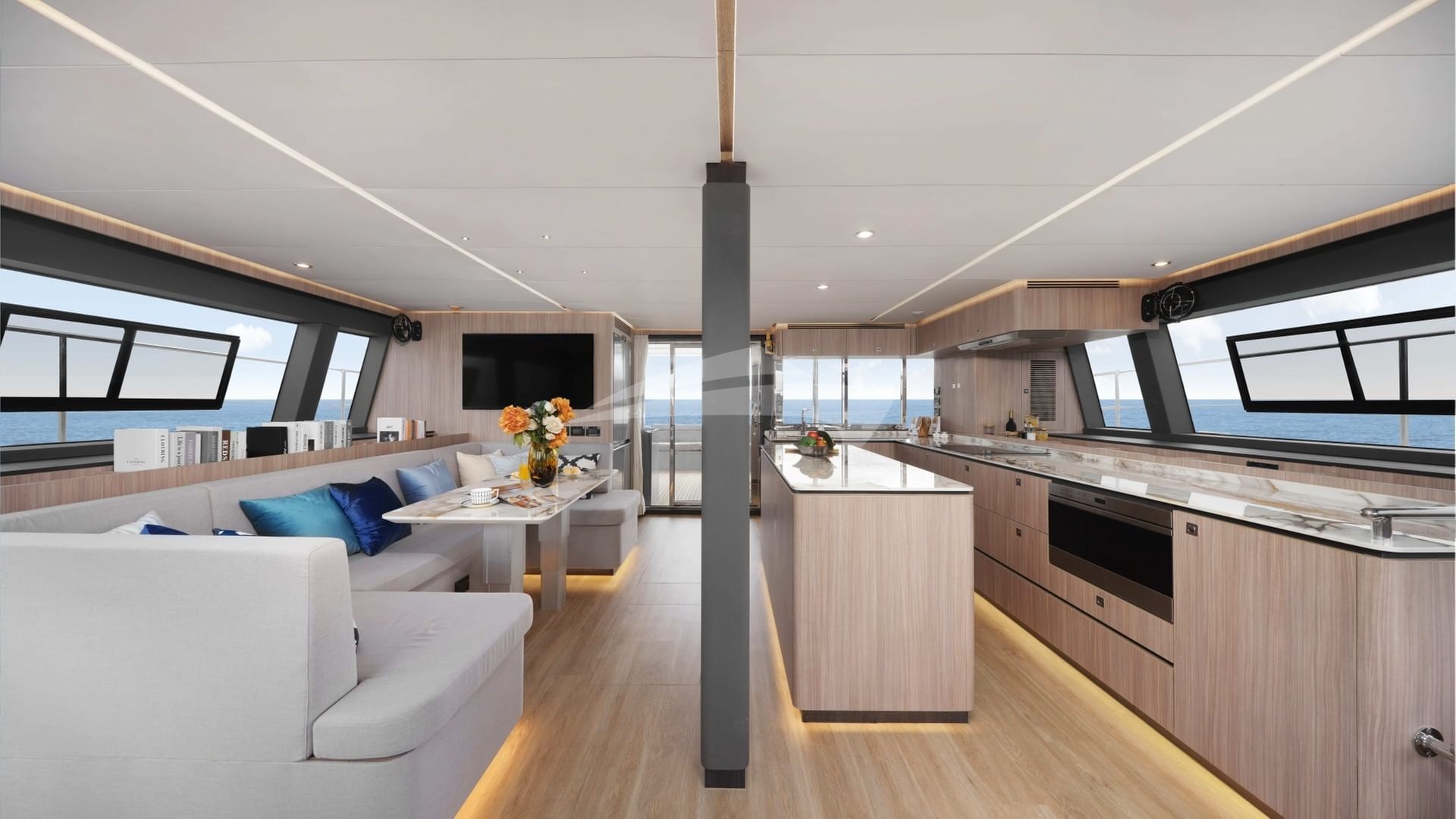 Salon view from forward door